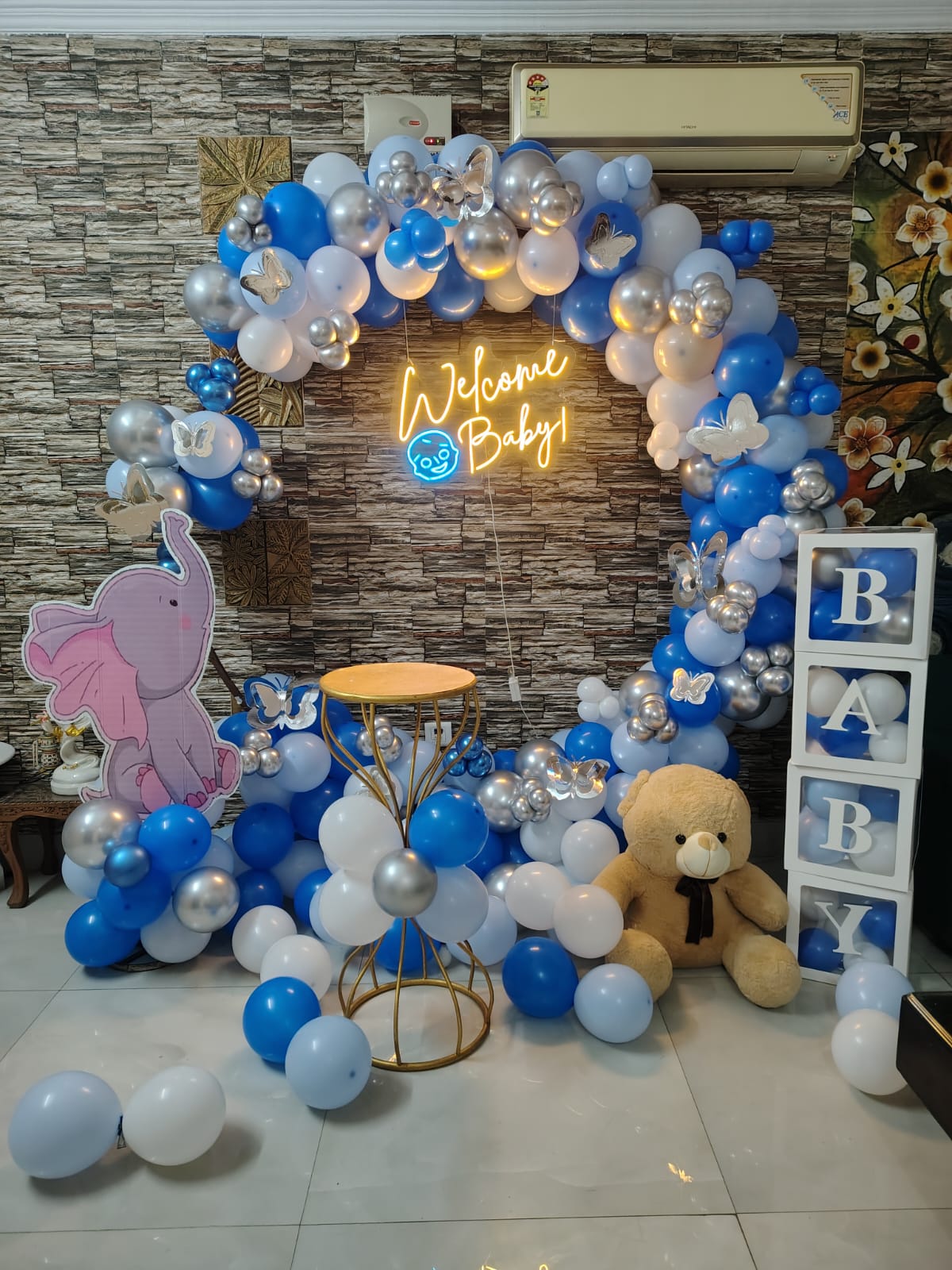 Welcome Baby Balloon Decoration